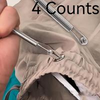 Spring Cord Threader, 4 Counts Spring Rope Threading Tool, Suitable for Elastic Cords, Ropes, Ribbon, Drawstrings, Elastic Ba...
