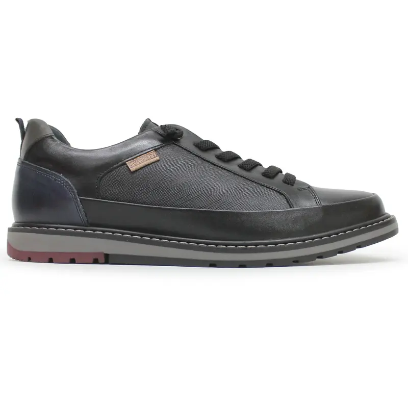 Pikolinos Berna M8J-6303 Leather Men's Lace Up Shoes - Black - Size:US 8 Men