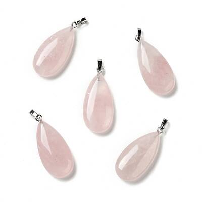 Natural Rose Quartz Pendants