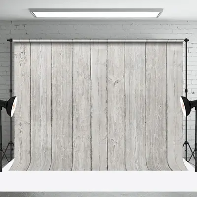 Grey White Wood Texture Old Plank Photo Backdrop - Aperturee