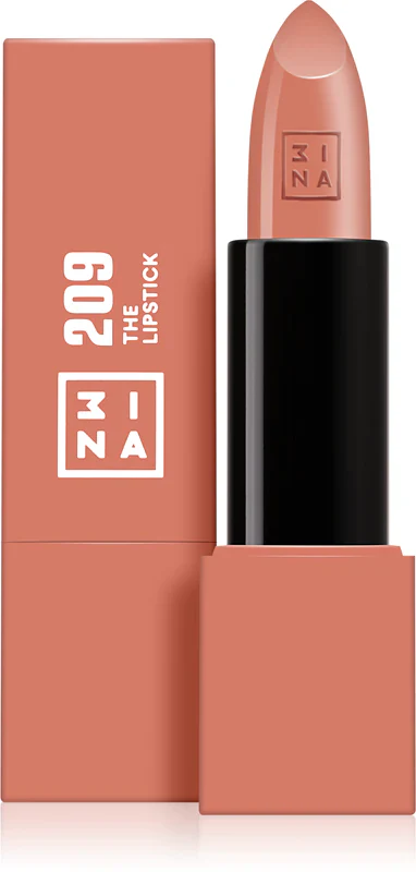 3INA Lipstick color 209 Peach Nude 4.5 g