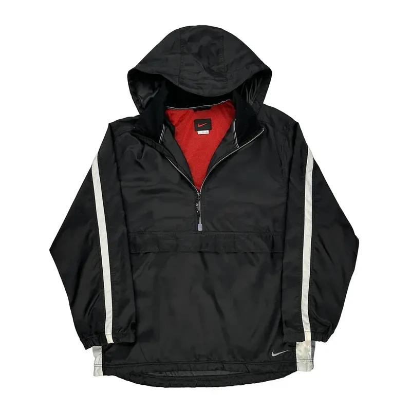 Nike Windbreaker - Large Black Nylon