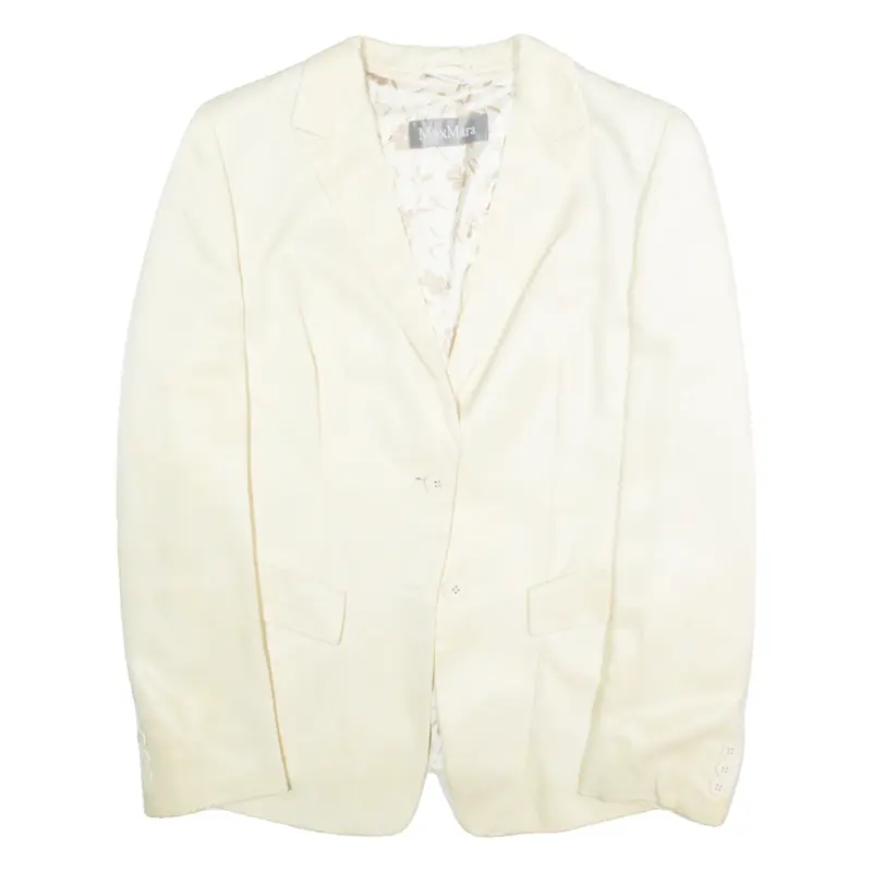 MAX MARA Womens Blazer Jacket Cream L
