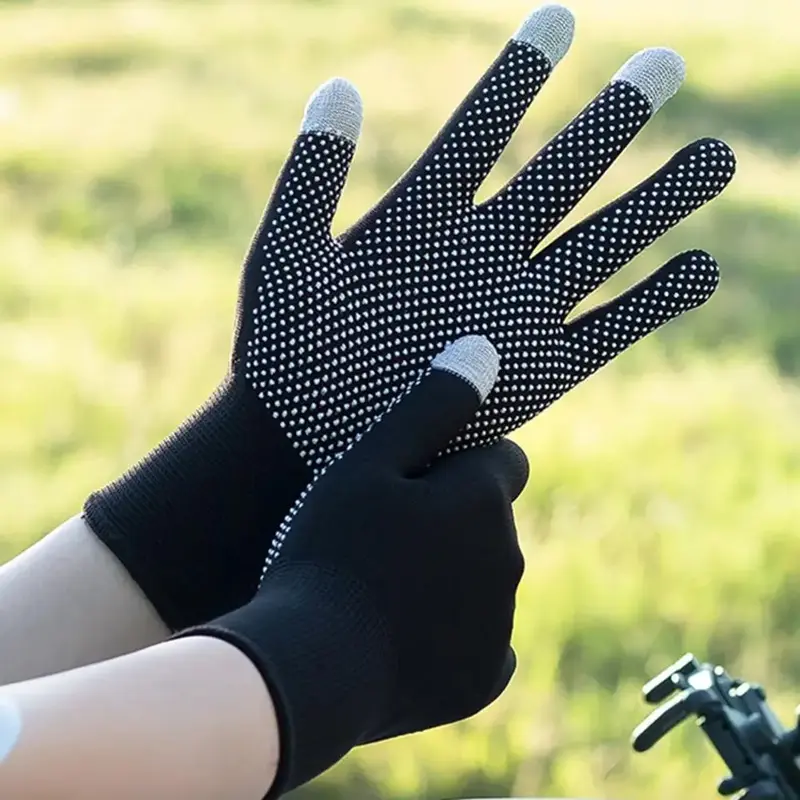 Elastic Gardening Gloves (1 Pair), Touch Screen Gloves, Sun Protective Gloves, Garden Work Gloves for Men & Women