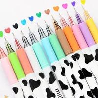 Cute Cow Pattern Gel Pen (12pcs/set), Colorful Writing Pen, Special Pen for Writing & Drawing Crafts, Stationery Supplies for...