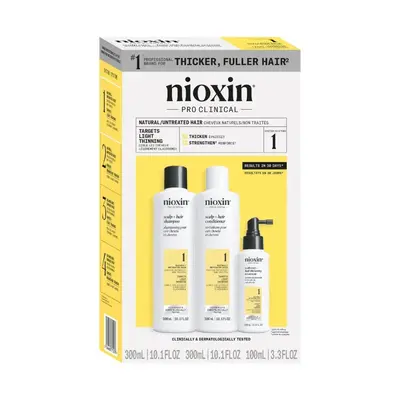 Nioxin System 1 – Kit - Treatment for Natural Hair with Mild Thinning 3 U