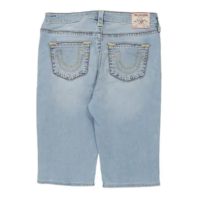 True Religion Denim Shorts - 34W 14L Blue Cotton