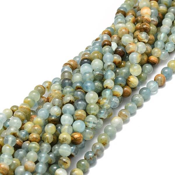 Natural Blue Calcite Beads Strands