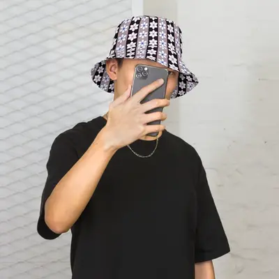 Blossom Stripes Reversible Bucket Hat