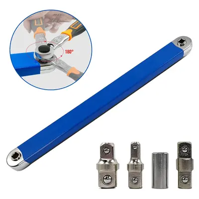 Upgraded Impact Ready Offset Extension Wrench,Tight Reach Extension Wrench Set with Versatile 1/2\