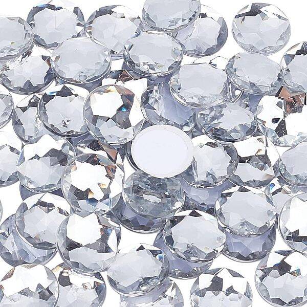 1 Box 60Pcs Self-Adhesive Acrylic Rhinestone Stickers