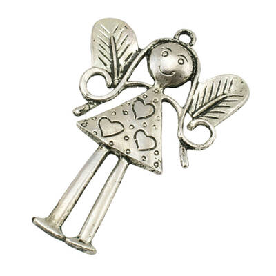Tibetan Style Large Fairy Alloy Pendants