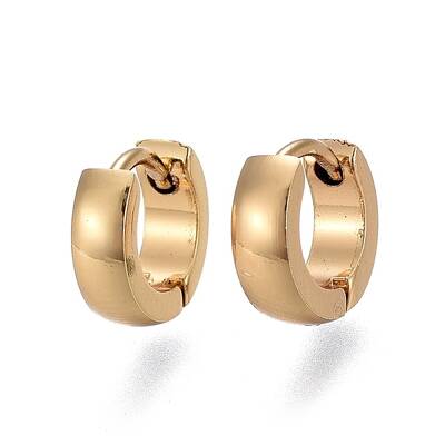 304 Stainless Steel Huggie Hoop Earrings
