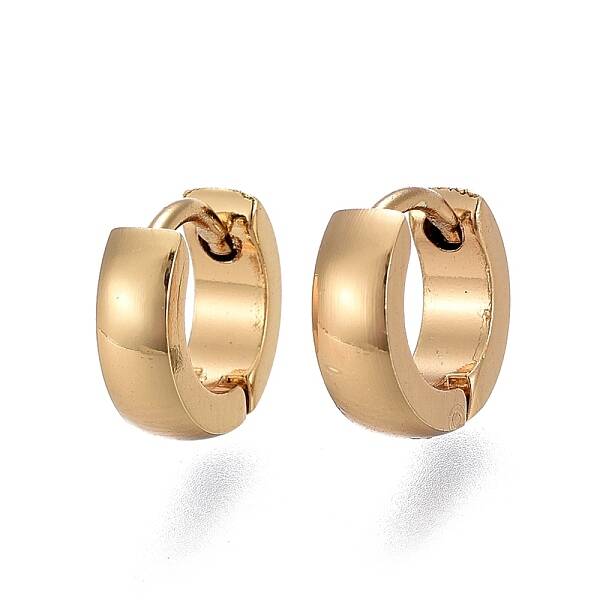 304 Stainless Steel Huggie Hoop Earrings