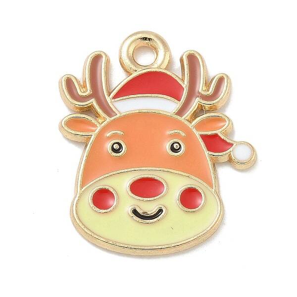 Christmas Alloy Enamel Pendants