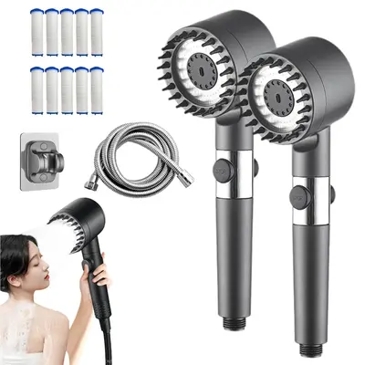 Shower Head With Handheld Filter, High Pressure Water Flow And Multiple Spray Modes, Shower Head With Filter, Strong Cleaning...