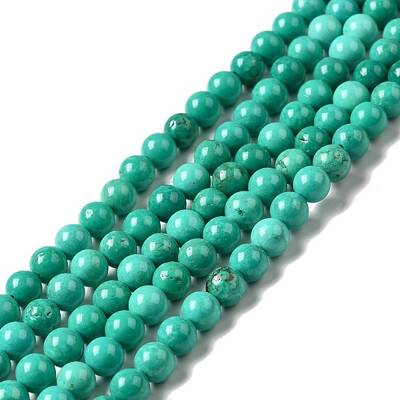 Dyed & Heated Natural Magnesite Beads Strands