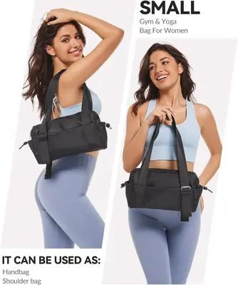 Small Gym Bag for Women，Mini Gym Tote Bag is Waterproof Inside and Out，Travel Duffle Bag Sports Bag Fashionable and Cute ...