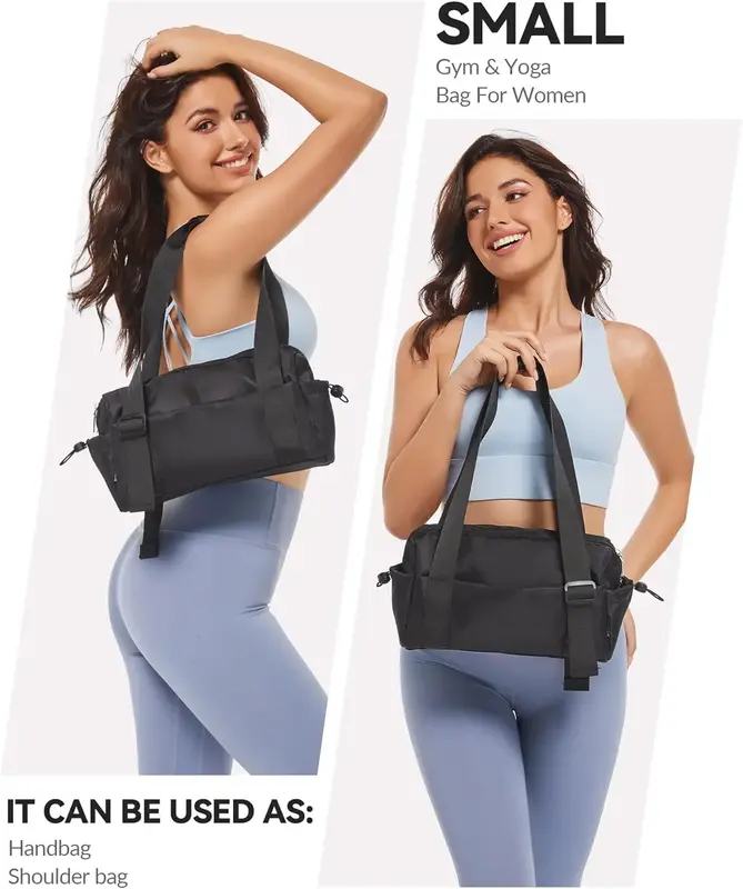 Small Gym Bag for Women,Mini Gym Tote Bag is Waterproof Inside and Out,Travel Duffle Bag Sports Bag Fashionable and Cute ...