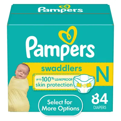 Pampers Swaddlers Baby Diapers Size 5, 58 Count (Select for More Options)