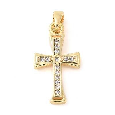 Brass Micro Pave Cubic Zirconia Pendants