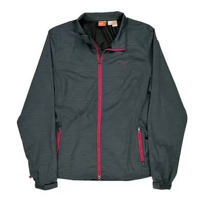 Sports Puma Slim Fit Jacket - Large Grey Polyester