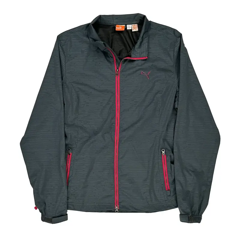 Sports Puma Slim Fit Jacket - Large Grey Polyester