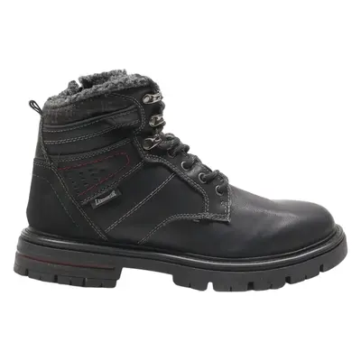 LANDROVER Lace-Up Boots Black Leather Mens UK 7.5