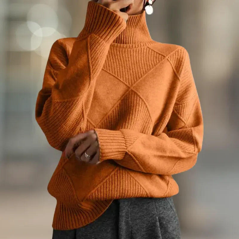 Aspen Ultra Cozy Ribbed Knit Turtleneck Women's Sweater