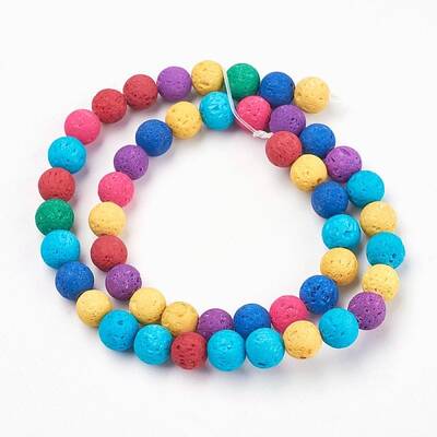 Natural Lava Rock Beads Strands