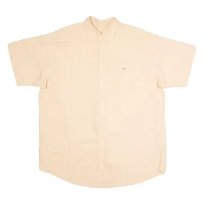 LACOSTE Mens Plain Shirt Orange XL