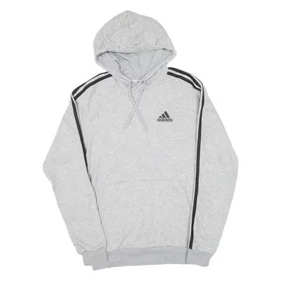 ADIDAS Mens Grey Hoodie S