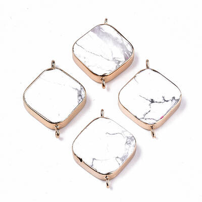 Natural Howlite Links Connectors