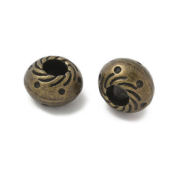 Tibetan Style Alloy European Beads