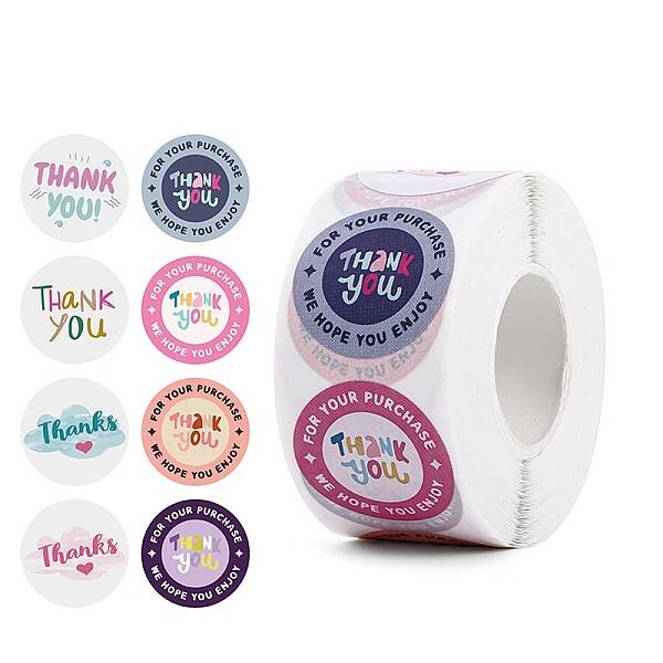 500Pcs Roll Stickers