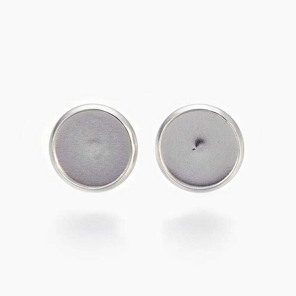 Tarnish Resistant Eco-Friendly 316 Surgical Stainless Steel Stud Earring Settings