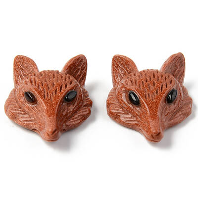 Synthetic Goldstone Pendants