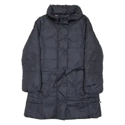 MAX MARA WEEKEND Belted Down Insulated Womens Puffer Coat Black UK 6