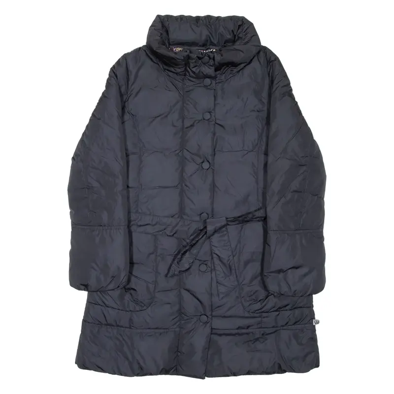 MAX MARA WEEKEND Belted Down Insulated Womens Puffer Coat Black UK 6