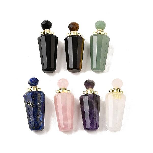 Gemstone Perfume Bottle Pendants