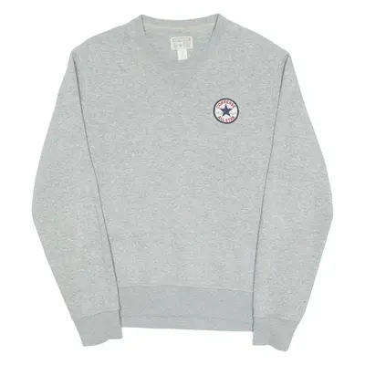CONVERSE Mens Sweatshirt Grey Crew Neck S