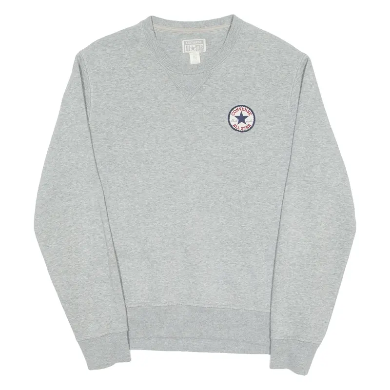 CONVERSE Mens Sweatshirt Grey Crew Neck S