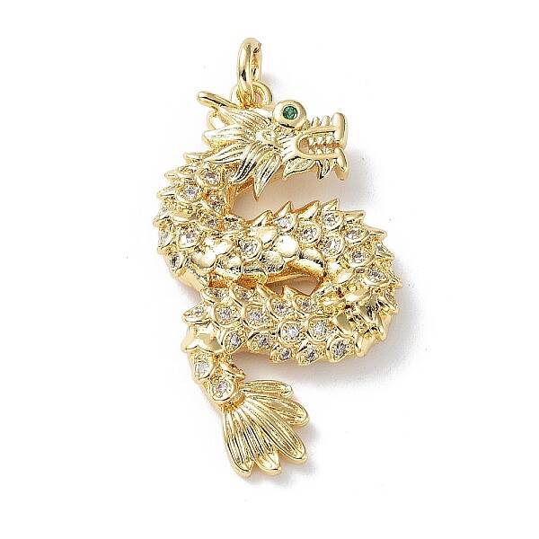 Rack Plating Brass Micro Pave Cubic Zirconia Pendants