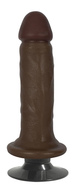 Jock 6 Vibrating Dong No Balls Chocolate