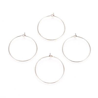 Ion Plating(IP) 316L Surgical Stainless Steel Hoop Earring Findings