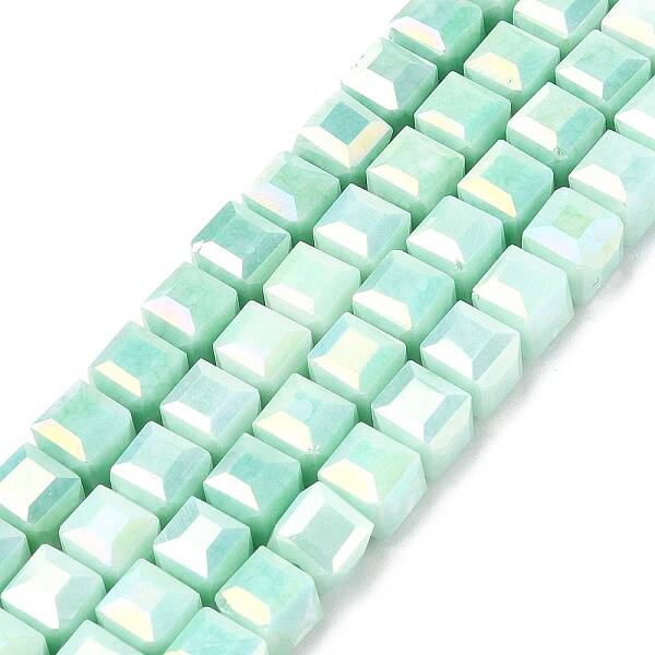 Electroplate Opauqe Glass Beads Strands