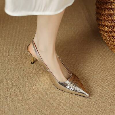 CHIKO Judith Pointy Toe Stiletto Slingback Shoes