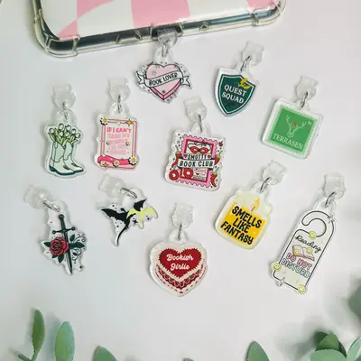 Kindle Charms | Kindle Accessories | Bookish Gifts | Mini Keychains | Phone Charm