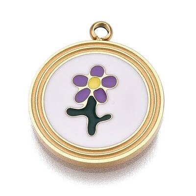 304 Stainless Steel Enamel Pendants
