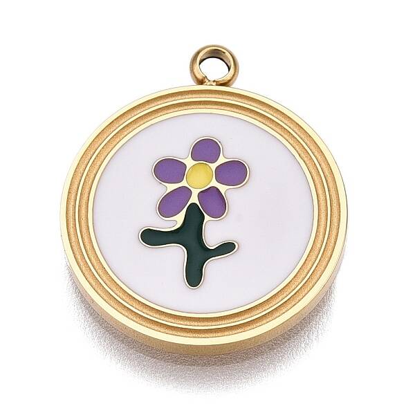 304 Stainless Steel Enamel Pendants